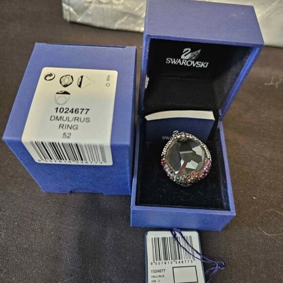 Swarovski Hyacinth Ring Size 52 - Picture 2 of 3